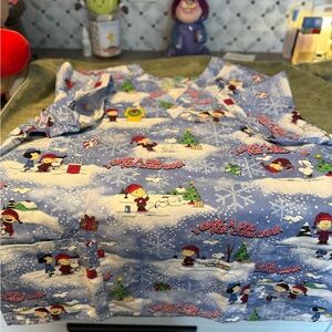 Women XL scrub top.  I wanna dog for Christmas.